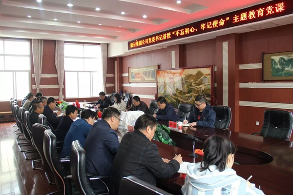 隴運集團公司召開“不忘初心、牢記使命”主題教育專題黨課