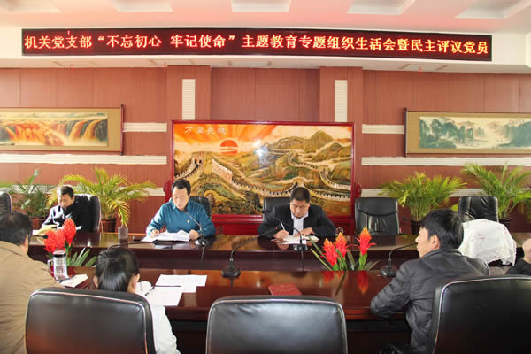 隴運集團公司機關黨支部召開“不忘初心、牢記使命”主題教育專題組織生活會和民主評議黨員會